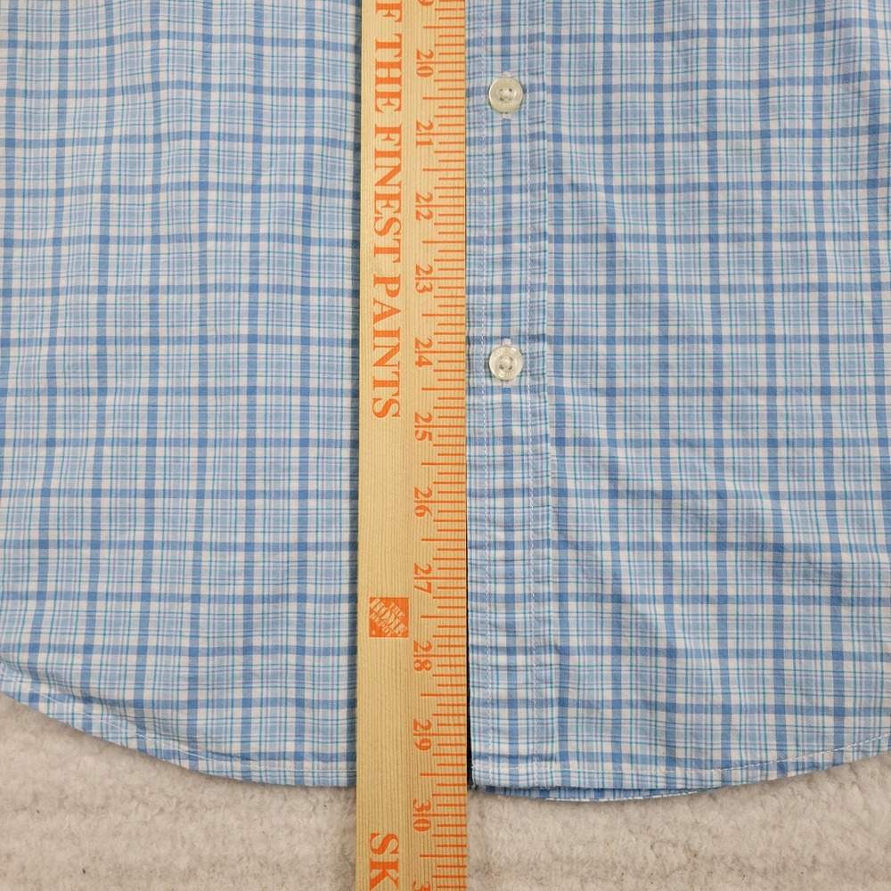 Vineyard Vines Slim Fit Tucker Shirt Mens Large L Slim Fit Blue White Plaid Cott - Picture 4 of 7